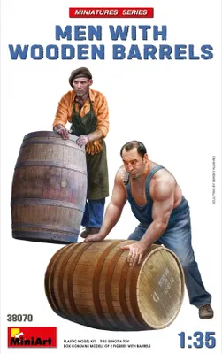Produktbild von MiniArt 1:35 Fig.-Set Männer mit Holzfässern (2)