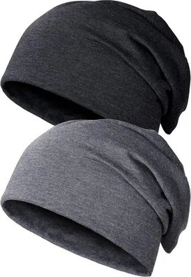 Produktbild von Famanu Beanie Schlafmütze - Satin in Grau und Schwarz