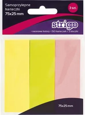 Image de Notes autocollantes76x25mm 150K néon STRIGO