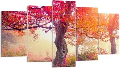 Produktbild von Bild auf Leinwand - Leinwandbild - Baum Natur Wiese - 160x85cm - Wand Bild - Wanddeko - Wandbilder - Leinwanddruck - Bilder - Kunstdruck - Wanddekoration - Leinwand bilder - Wandkunst - EA160x85-3658