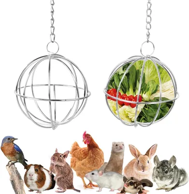 Imagen del producto de Cuencos de acero inoxidable, 2 unidades, de 8 cm de diámetro, para animales pequeños