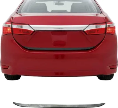 Image de Garniture de Hayon Coffre pour Toyota Corolla 2013-2019 Berline acier inox foncé
