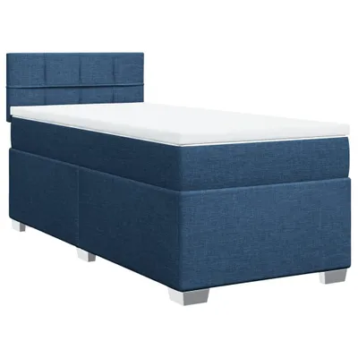 Produktbild von Boxspringbett mit Matratze Blau 100x200 cm Stoff