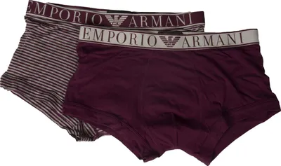 Obrázok produktu pre Pánske boxerky EMPORIO ARMANI, balenie po 2 ks, elastické, dvojbalenie, č. výrobku 111210 2F542 BPACK TRUNK, veľkosť XL – CN 175/100 – BR EG – MX EG, 95 % bavlna, 5 % Elastan