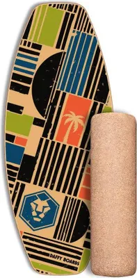 Produktbild von Daffy Boards Allrounder Balance Board Set mit Korkrolle - Design: Shapes