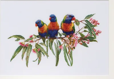 Produktbild von Thea Gouverr Kreuzstich Stickpackung "Loris Aida", Zählmuster, 52x36cm