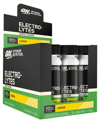 Produktbild von Optimum Nutrition Electrolytes Shot (12x99ml) Lemon - Energie & Ausdauer - Elektrolyte