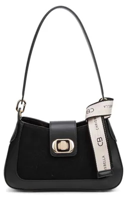 Zdjęcie produktu dla Torebka na ramię damska Aurelia Lux czarna Wegańska skóra poliuretanowa Black B UNICA 29x8x17 cm 2608-2PT-MATT_BLACK
