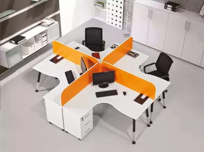 Obrázok produktu pre Tímové pracovisko Stôl pre 4 osoby Pult Tímové stoly