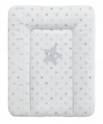 Produktbild von Wickelauflage für Kommode soft 50 x 70 cm - Stars grau