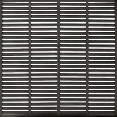 Produktbild von Lamellenzaun WPC 180x180 cm Dunkelgrau