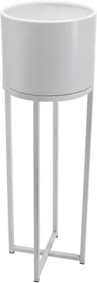Immagine prodotto di Vaso da fiori ELEVATE CROSS in lamiera d'acciaio verniciata a polvere, bianco, 25x79 cm
