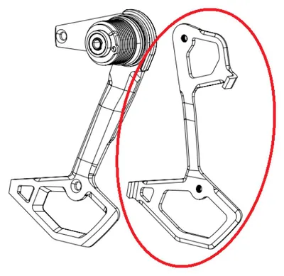 Produktbild von SRAM 11.7518.104.016 Innerer Käfig für Schaltwerk AXS GX T-Type Eagle AXS