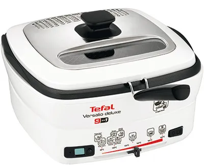 Produktbild von Tefal FR 4950/27 Fritteuse, Kunststoffgehäuse, 1600 Watt, herausnehmbarer 2 l Ölbehälter, Coolwall, Timer