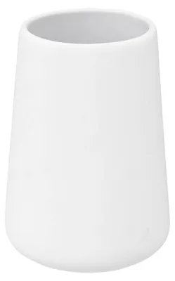 Produktbild von Zahnputzbecher aus matter Keramik, innen glasiert, Höhe 11,4 cm, Durchmesser 8,3 cm