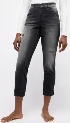 Produktbild von DARLEEN CROP TU GLAM 1188 anthracite used destroyed Größe 34/30