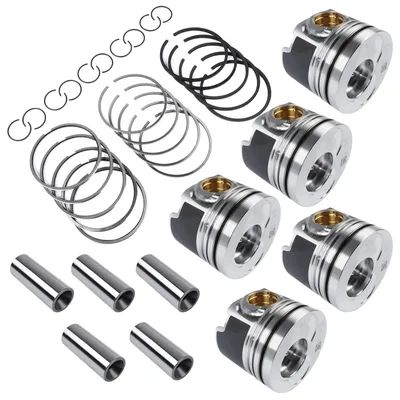 Produktbild von Kolbensatz mit Kolbenringen - Motor 2,5 TDI AXD BLJ - 5-teiliges Set - Dieselmotor - Baujahre 2003-2009