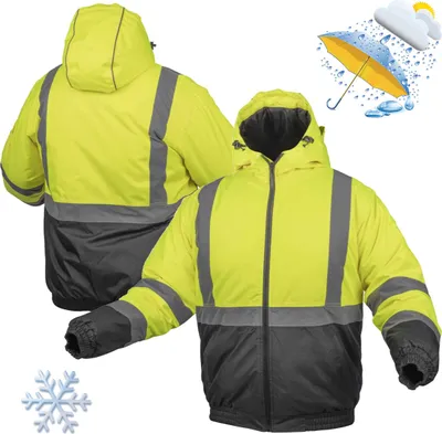 Obrázok produktu pre Zateplená pracovná bunda zimné varovanie OKER SHORT bomber YELLOW - S