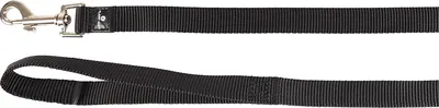 Image de Laisse Flamingo Ziggi noire, dimensions : 130 cm / 20 mm