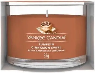 Produktbild von Yankee Candle Pumpkin Cinnamon Swirl Glasvotivkerze 37g