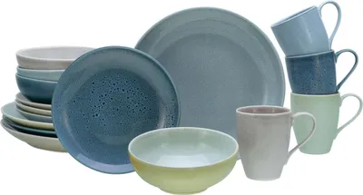 Obrázok produktu pre CreaTable, 23844, Reactive Aqua, kombinovaná sada 16 dielov, kamenina