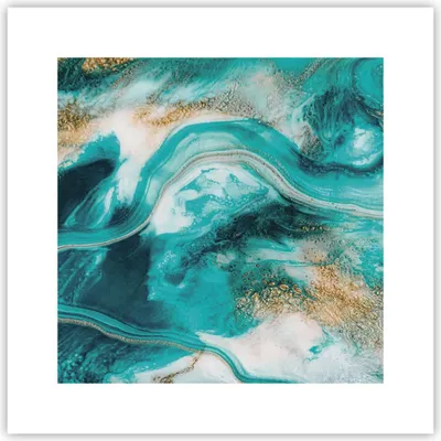 Produktbild von Poster - Poster ohne Rahmen - Wasser Meer Ozean - 30x30 cm - Wand Bild - Wanddeko - Wandbilder - Kunstposter - Wandposter - Bilder - Kunstdruck - Wanddekoration - Wandbild - P2XAC30x30-5108
