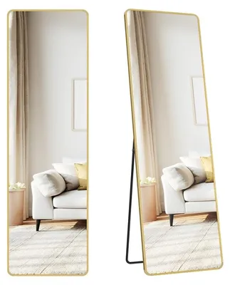 Immagine prodotto di Specchio a parete rettangolare | Oro chiaro | 150x40 cm