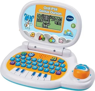Zdjęcie produktu dla Komputer Edukacyjny dla Dzieci VTECH P'tit Genius Ourson, Niebieski, Multikolorowy, 24 miesiące - 2 lata, 10 Aktywności