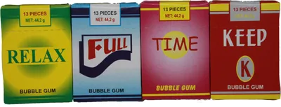 Produktbild von Kaugummi Sticks mit Fruchtgeschmack mit Raucheffekt Display 1060g