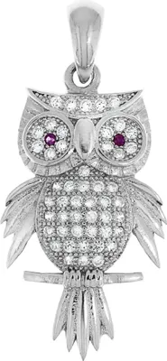 Produktbild von V Anhänger 925/- Sterling Silber 3,2cm weiß Zirkonia 360242150