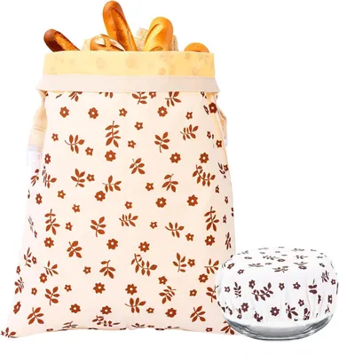 Produktbild von Bienenwachs Brottasche, wiederverwendbar, 43 × 33 cm, für Brot und n
