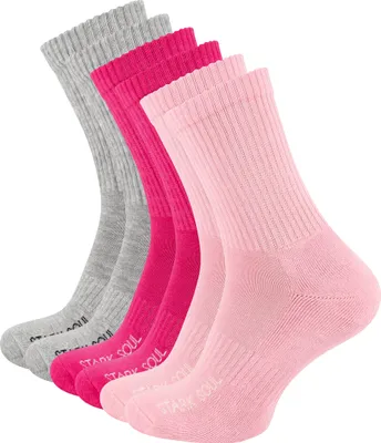Produktbild von Stark Soul® Sportsocken 6 Paar, mit FROTTEESOHLE 35-38 pink/rosa/grau