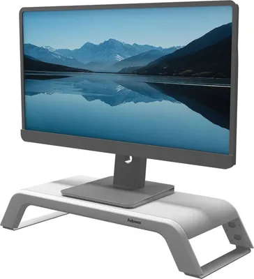 Image de FELLOWES 100016997 Support pour écran Hana™ LT, réglable en hauteur, blanc