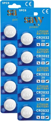 Produktbild von SAYY 10 X CR2032 3V Lithium Batterie Mehr Power CR 2032 Knopfzellen Batterien Medizinische, Elektronischen Kleingeräten, Autoschlüssel Knopfzelle