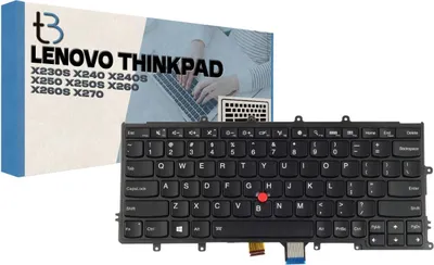 Zdjęcie produktu dla Klawiatura do laptopa Tradebit do modeli Lenovo X230, X230S, X240, X240S, X240I, X260, X250, X250S, X260S, X270, X270S – układ US QWERTY z podświetleniem
