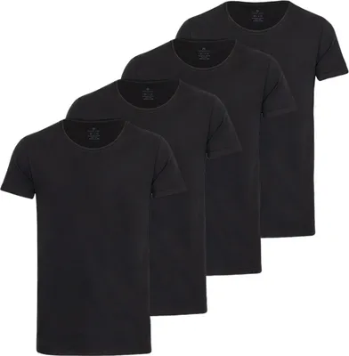 Produktbild von Burnell & Son T-Shirt Rundhals 3er Pack, Größe:S, 3er Pack Farben:schwarz