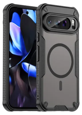 Image de Defender Housse pour Google Pixel 9 Pro Housse mate noire Magsafe Backcover Handy Case