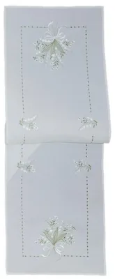 Obrázok produktu pre Obrus 40 x 140 cm s výšivkou motívov kvietok