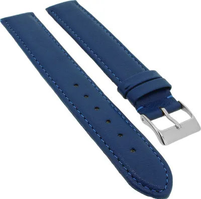 Produktbild von Beach XL Ersatzband Uhrenarmband Kalbsleder Königsblau 22541S, Stegbreite:14mm
