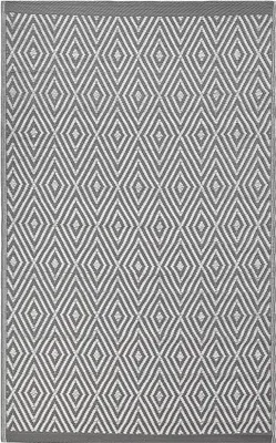 Produktbild von BELIANI Dywan zewnętrzny jasnoszary 120 x 180 cm odporny na pleśń i warunki atmosferyczne prostokątny nowoczesny
