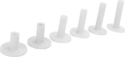 Immagine prodotto di 6 supporti in gomma per tee da golf, aiuto all'allenamento per il campo pratica e il tappeto di allenamento