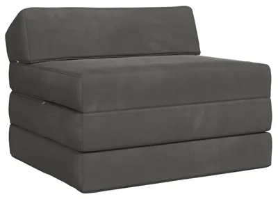 Produktbild von vidaXL Klappsofa Bett Dunkelgrau 200 x 70 x 10 cm Samt