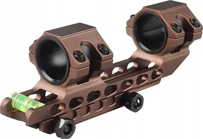 Zdjęcie produktu dla Montaż do LUNETY 25.4mm/30mm Jednoczęściowy Picatinny 20mm POZIOMICA Brown