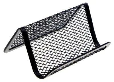 Produktbild von Visitenkartenhalter aus Metallgeflecht, Präsentationsbox für Büro, Schreibtisch, Namenskarten