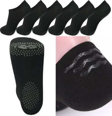 Produktbild von 1 Paar Yogasocken Gymnastik Sneaker Socken schwarz Gr. 39-42