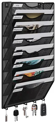 Image de Solidchoice - Porte-documents mural pour format A4, avec 8 compartiments