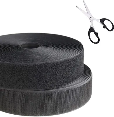 Produktbild von Klettband selbstklebend 25 Meter – vielseitig einsetzbar – FLOKOO – 25 mm dick – ideal für Haushalt und Garten