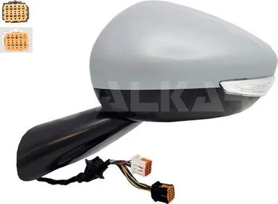 Produktbild von ALKAR 6143874 Außenspiegel Seitenspiegel Links für CITROËN C4 Picasso II Beheizt mit Memory Konvex Grundiert Elektrisch