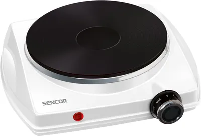 Produktbild von SENCOR SCP 1503WH-EUE4 Elektrický varič, Ideálny na internát, chatu, do kancelárie alebo do kempu, Platňa s priemerom 18 cm, Hmotnosť: 2,3 kg, Maximálny príkon: 1 500 W