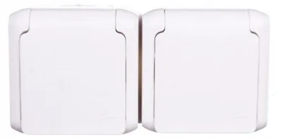 Obrázok produktu pre Legrand FORIX IP44 zásuvka 2x (782 377) biela